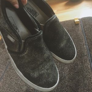Glitter Slip on vans